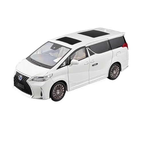 Für Lexus LM300 1:18 Legierung Automodell Druckguss Beleuchtung Dekoration(White) von AQMUZE