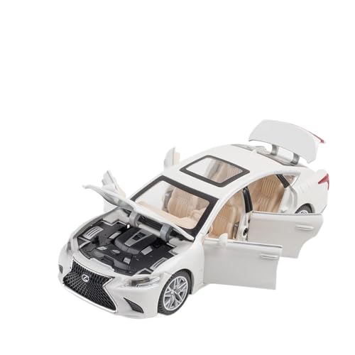 Für Lexus LS500H 1:32 Metall Auto Modell Home Fashion Dekoration Geburtstag Geschenk(White) von AQMUZE