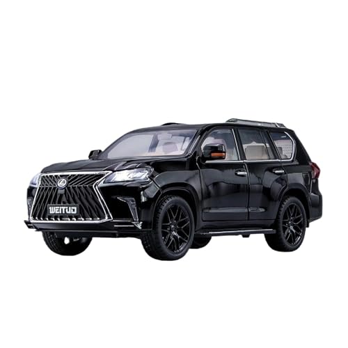 Für Lexus LX570 SUV SUV 1:18 Metall Auto Modell Home Fashion Dekoration Geburtstag Geschenk(Black) von AQMUZE