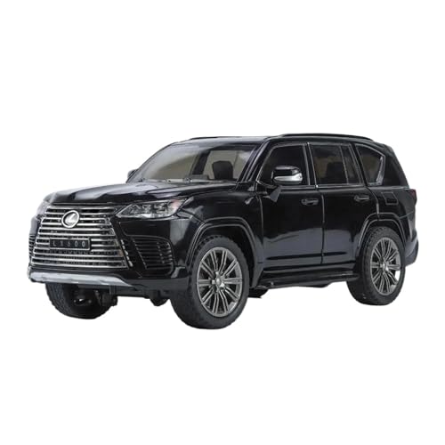 Für Lexus LX600 Off-Road SUV 1:24 Metall Auto Sound Und Licht Modell Home Fashion Dekoration Geburtstagsgeschenk(Black) von AQMUZE