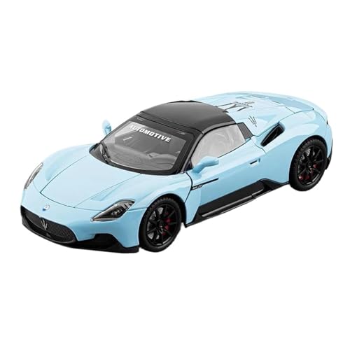 Für Maserati MC20 Cabrio 1:24 Legierung Druckguss Modell Auto Polster Sammlerstücke Hobby Urlaub Geschenke(Blue) von AQMUZE