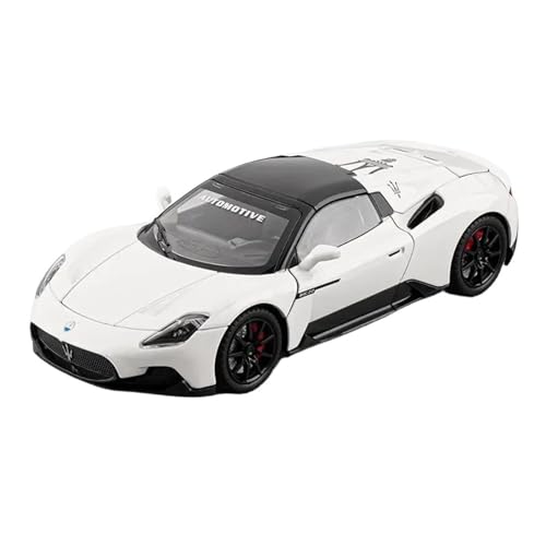Für Maserati MC20 Cabrio 1:24 Legierung Druckguss Modell Auto Polster Sammlerstücke Hobby Urlaub Geschenke(White) von AQMUZE
