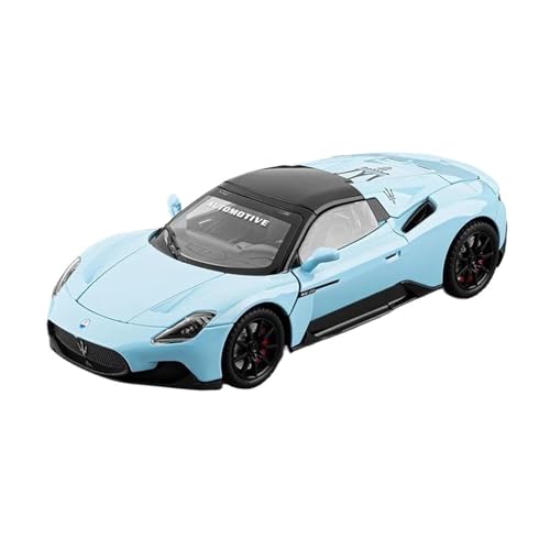 Für Maserati MC20 Cabrio 1:24 Metallmodell Druckguss Simulierter Ton Und Licht Sammlerstücke Dekorative Geschenke(Blue) von AQMUZE