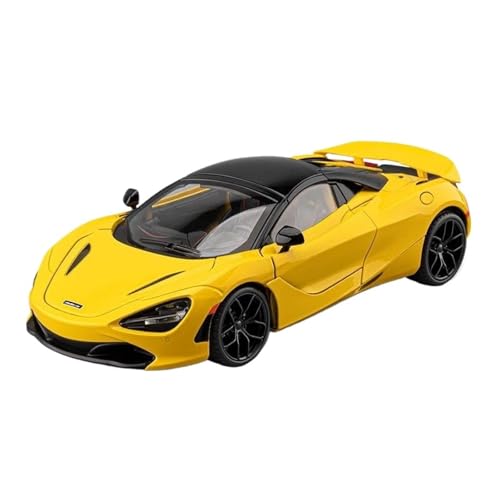 Für McLaren 720S 1:18 Legierungsrennwagen Geformter Druckgussmetall-Sportwagen Sound- Und Lichtsimulation Sammlungsgeschenk(Yellow) von AQMUZE