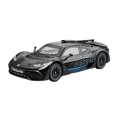 Für Mercedes-Benz AMG ONE Racing 1:24 Druckgusslegierung Auto Sound Und Licht Modell Hobby(Black) von AQMUZE