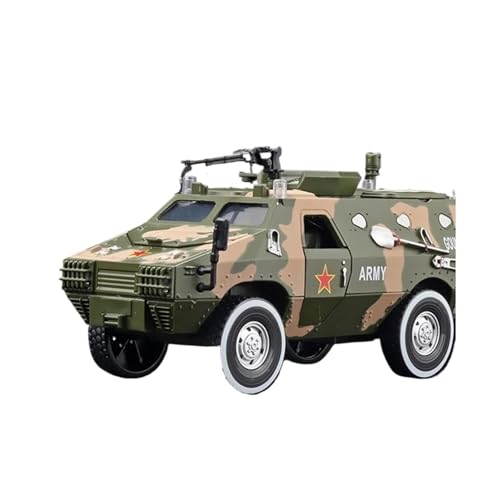 Für Militär- Und Polizei-Explosionsschutzpanzerfahrzeuge 1:24 Legierungsautomodell Druckguss-Ton- Und Lichtdekoration(Green) von AQMUZE