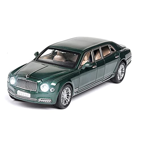 Für Mulsanne Extended 1 24 Alu-Automodell 6 Türen Öffnen Simulation Metallspielzeugfahrzeugsammlung(Grün) von AQMUZE