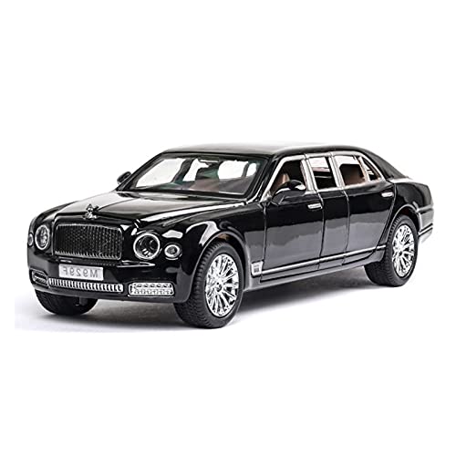 Für Mulsanne Extended 1 24 Alu-Automodell 6 Türen Öffnen Simulation Metallspielzeugfahrzeugsammlung(Schwarz) von AQMUZE