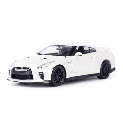 Für Nissan GT-R 2017 Statisches 1:24 Druckgusslegierung Sportwagenmodell Simulation Autosammlung Souvenir(White) von AQMUZE