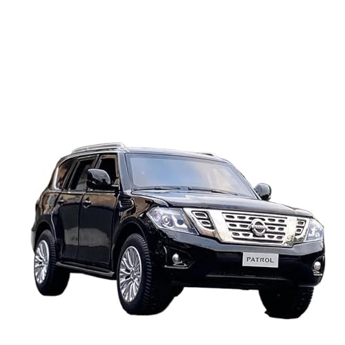 Für Nissan Patrol SUV1:32 Legierung Automodell Druckguss Simulierte Sound- Und Lichtgeschenke(Black) von AQMUZE