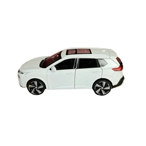 Für Nissan X-Trail 1:32 Legierung Automodell SUV SUV Sechstürer Mit Sound Und Rücklicht(White) von AQMUZE