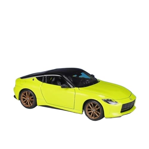 Für Nissan Z 1:24 Druckguss Metall Analog Auto Modell Geschenke(Yellow) von AQMUZE