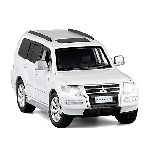 Für Pajero V97 SUV 1 32 Alu-Automodell Sound Und Licht Mit Stoßdämpfung Geländefahrzeug Spielzeug(B) von AQMUZE