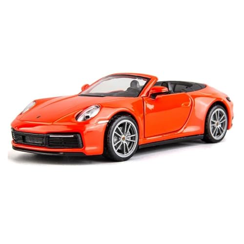 Für Porsche 911 Carrera Caipo 1:32 Miniatur-Legierung Automodell Druckguss Sound Simulation Sammlung Dekoration Fahrzeug(Red) von AQMUZE