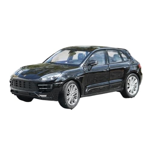 Für Porsche Macan SUV 1:24 Legierung Automodell Miniatursimulation Druckgussfahrzeug Sammlung Dekoration(Black) von AQMUZE