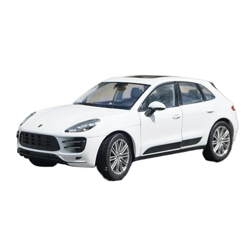 Für Porsche Macan SUV 1:24 Legierung Automodell Miniatursimulation Druckgussfahrzeug Sammlung Dekoration(White) von AQMUZE