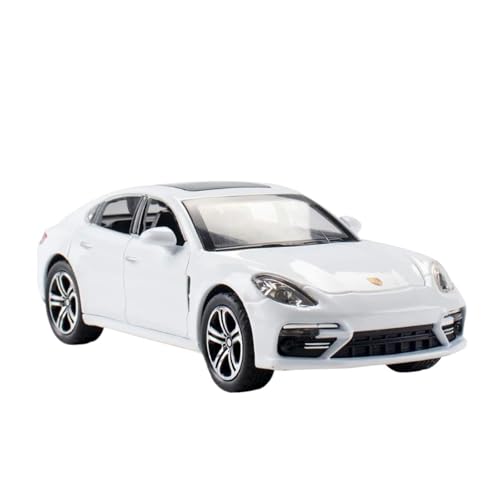 Für Porsche Panamera 1:32 Legierung Automodell Druckguss Metall Auto Sound & Licht Inneneinrichtung(White) von AQMUZE