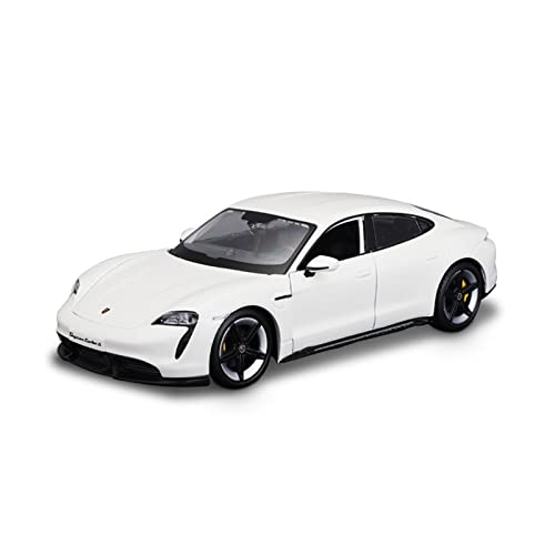 Für Porsche Taycan Turbo S 1 24 Legierung Rennwagen Modell Simulation Dekoration Sammlung Spielzeug Geschenk(White) von AQMUZE