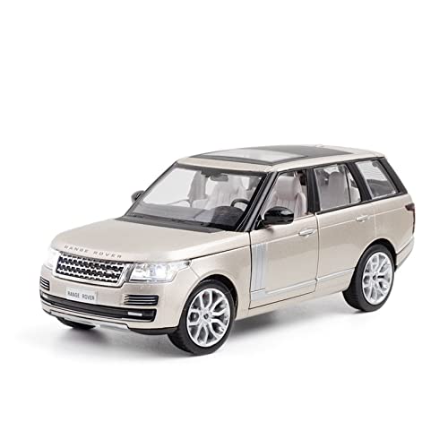 Für Range Rover 2013 1:26 Legierung Automodell Sound Und Licht Ziehen Spielzeugfahrzeug Kindergeschenksammlung Zurück(Gold) von AQMUZE