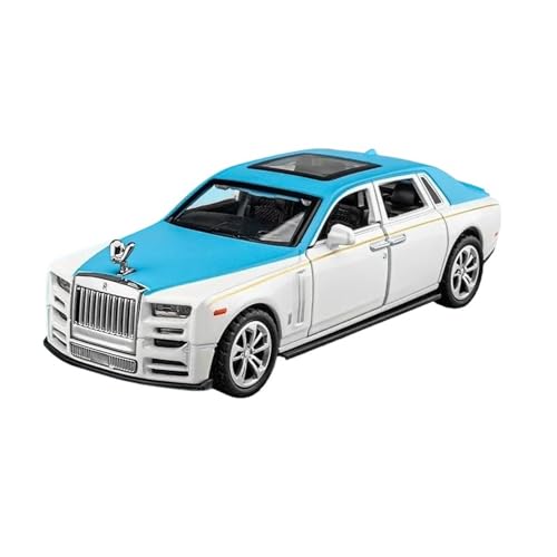 Für Rolls-Royce Phantom Maßstab 1:36 Cast Legierung Auto Modell Rebound Türen Öffnende(Blue) von AQMUZE