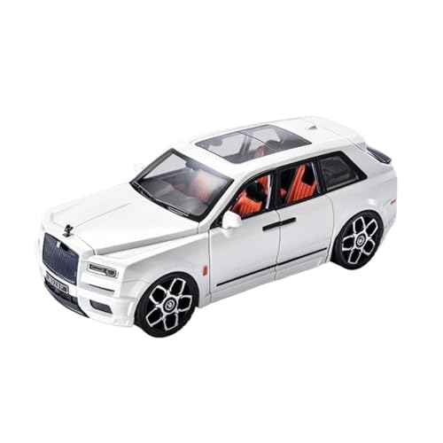Für Rolls-Royce SUV Cullinan 1:20 Druckguss-Metall-Automodell Sammlergeschenke(White) von AQMUZE