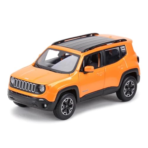 Für Statisches SUV Jeep Renegade SUV 1:24 Druckgussauto-Sammlung Modellsimulation Auto-Souvenir(Orange) von AQMUZE