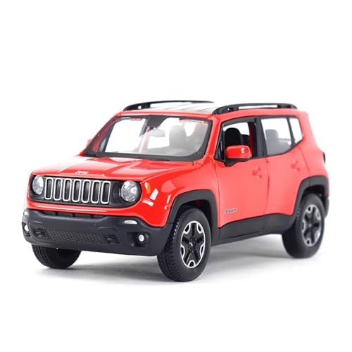 Für Statisches SUV Jeep Renegade SUV 1:24 Druckgussauto-Sammlung Modellsimulation Auto-Souvenir(Red) von AQMUZE