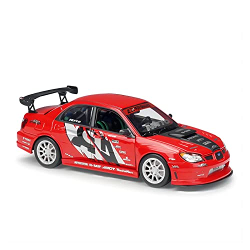 Für Subaru Impreza Dark 1 24 Legierung Automodell Sammlerstücke Geschenke Druckguss Metall Jungen Spielzeug von AQMUZE