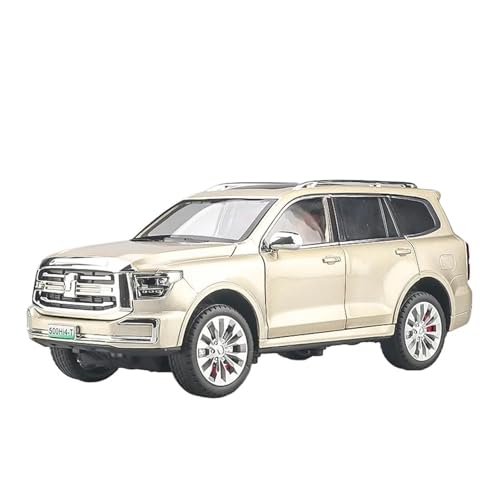 Für Tank 500 Hi4-T 1:24 Druckguss Sound Und Licht Modell Home Decor Sammlung Off Road Kraftstoff Tank Legierung(Gold) von AQMUZE
