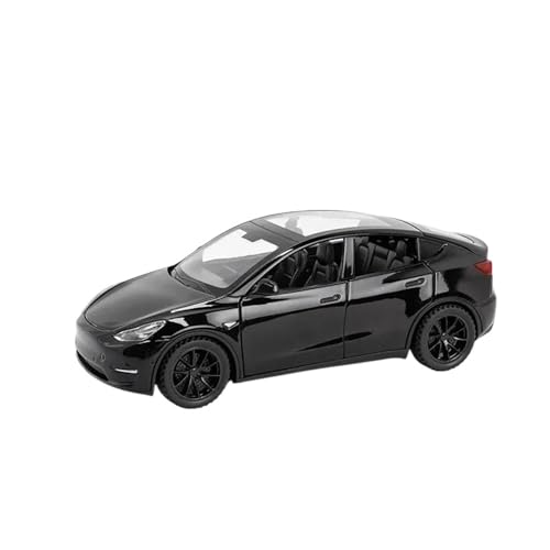 Für Tesla Model Y 1:32 Druckgusslegierung Automodell Dekorationen Simulation Sound- Und Lichtmodelle(Black) von AQMUZE