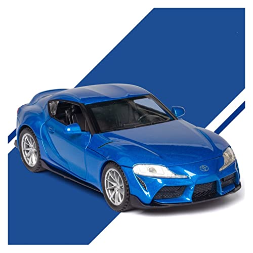 Für Toyota GR Supra 1 32 Legierung Automodell Sound Und Licht Ziehen Spielzeug Kinder Sammlung Geschenk Zurück(Blau) von AQMUZE