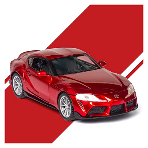 Für Toyota GR Supra 1 32 Legierung Automodell Sound Und Licht Ziehen Spielzeug Kinder Sammlung Geschenk Zurück(Rot) von AQMUZE