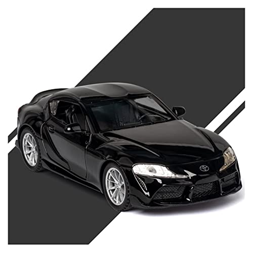 Für Toyota GR Supra 1 32 Legierung Automodell Sound Und Licht Ziehen Spielzeug Kinder Sammlung Geschenk Zurück(Schwarz) von AQMUZE