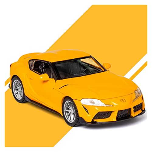 Für Toyota GR Supra 1 32 Legierung Automodell Sound Und Licht Ziehen Spielzeug Kinder Sammlung Geschenk Zurück(Yellow) von AQMUZE