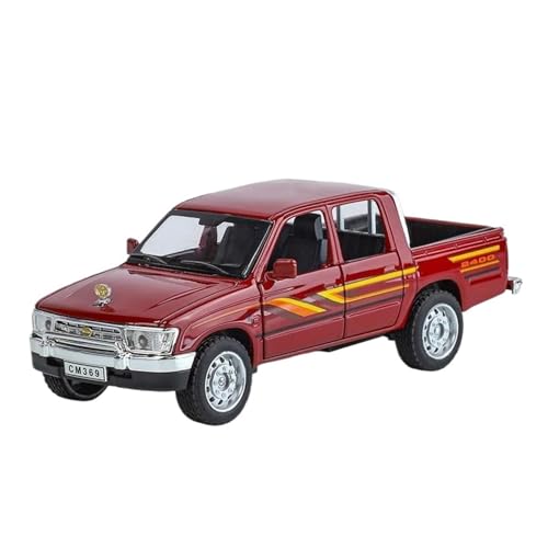 Für Toyota Hilux Off-Road Pickup 1:32 Metall Auto Modell Home Fashion Dekoration Geburtstag Geschenk(Red) von AQMUZE