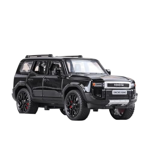 Für Toyota Prado Land Cruiser 1/32 Legierung Automodell Druckguss Metall Sammlung Dirt Bike Simulation Sound Und Licht(Black) von AQMUZE
