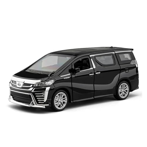 Für Toyota Vellfire Mpv 1:32 Druckgusslegierung Automodell Sound Und Licht Miniatursimulation Fahrzeugsammlung Dekoration(Black) von AQMUZE