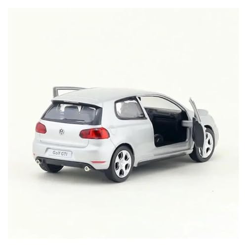 Für VW Golf 6 Volkswagen Maßstab 1:36 Automodell Golf GTI Miniaturlegierung Bewegliches Fahrzeug Geschenk(Silver) von AQMUZE