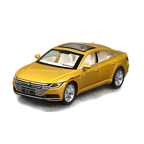 Für Volkswagen CC 1 32 Alu-Automodell 6 Offene Türen Mit Sound Light Pull Back Spielzeugfahrzeug Geschenk(Yellow) von AQMUZE