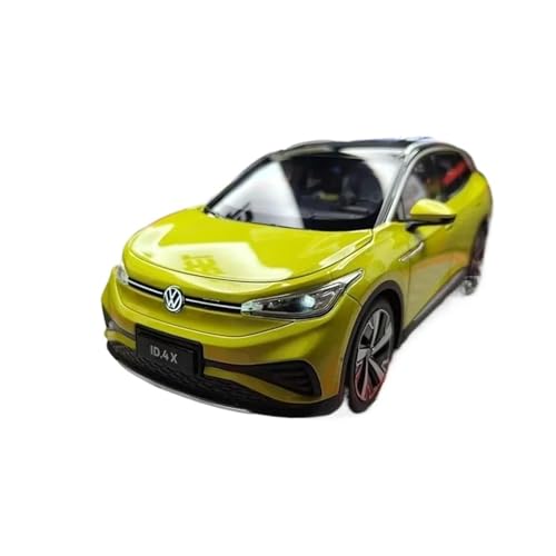 Für Volkswagen ID4 ID.4 X SUV 1:18 Legierung New Energy Fahrzeugmodell Druckguss Metallmodell Simulationssammlung(Yellow) von AQMUZE