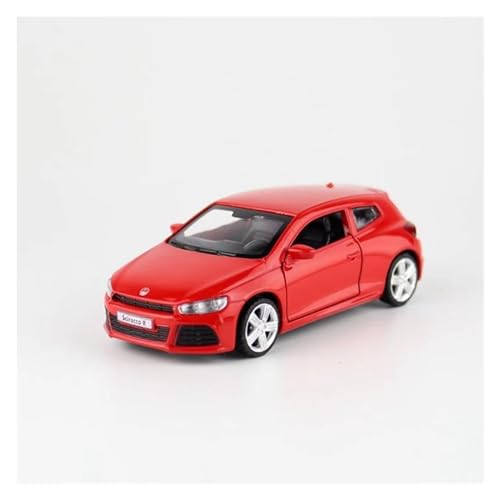 Für Volkswagen Scirocco 1:38 Druckguss Metall Analog Auto Modell Geschenk(Red) von AQMUZE