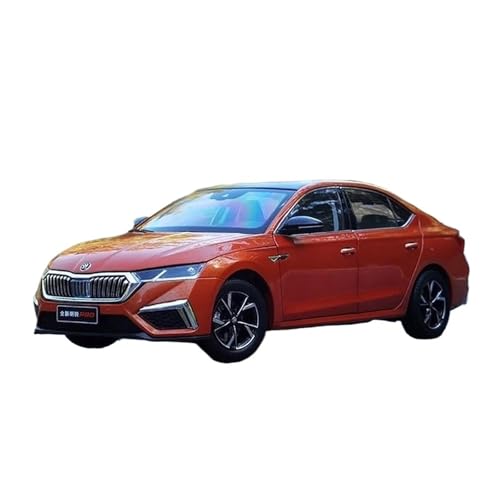 Für Volkswagen Skoda Octavia PRO 1:18 Druckgusslegierung Statisches Automodell Hobby Heimdekoration(Orange) von AQMUZE