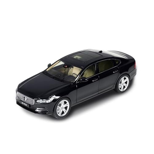 Für Volvo S90 1:18 Statisches Druckguss-Modellauto Klassisches Design Kreatives Sammlerstück(Black) von AQMUZE