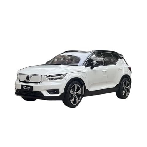 Für Volvo XC40 1:18 Miniatur-Simulationsauto Statisches Modell Sammlerstück Dekoratives Ausstellungsstück(White) von AQMUZE