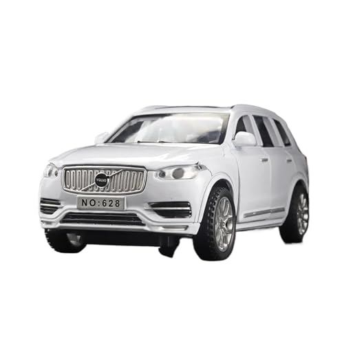 Für Volvo XC90 SUV 1:32 Druckguss Metall Auto Modell Sentimental Sammler Geschenk(White) von AQMUZE