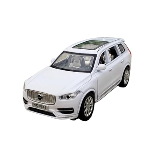 Für Volvos XC90 SUV 1/32 Druckgusslegierungsmodell Sound- Und Lichtsimulationssammlung Gedenkdisplay(White) von AQMUZE