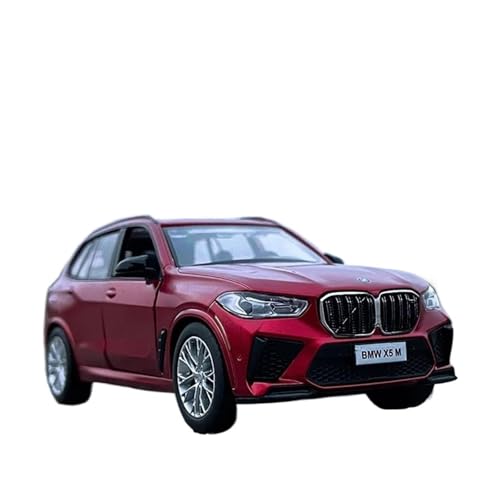 Geeignet Für BMW X5 X5M SUV 1:32 Metall-Sportwagenmodell Druckguss Sound- Und Lichtsimulation Sammlergeschenk(Red) von AQMUZE