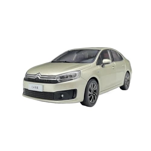Geeignet Für Citroen C4 1:18 Legierung Auto Modell Sammler Souvenir Display Ornament Fahrzeug(Gold) von AQMUZE
