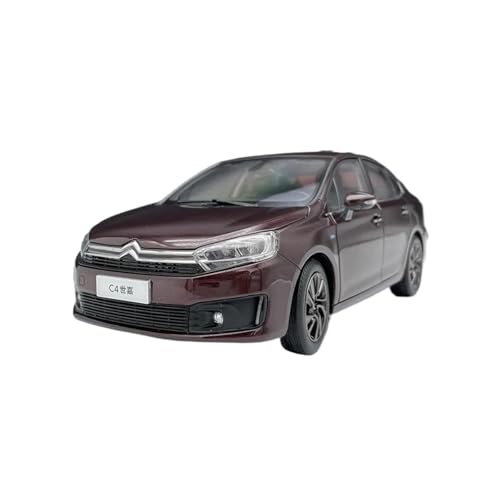 Geeignet Für Citroen C4 1:18 Legierung Auto Modell Sammler Souvenir Display Ornament Fahrzeug(Red) von AQMUZE
