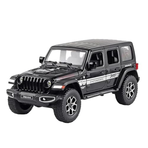 Geeignet Für Jeep Wrangler Off-Road 1:22 Legierung Automodell Druckguss Sound Und Licht Inneneinrichtung(Black) von AQMUZE